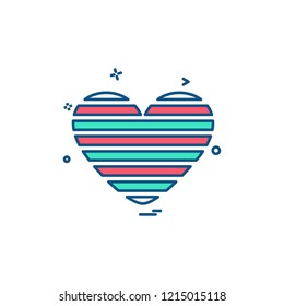 Hearts icon design vector