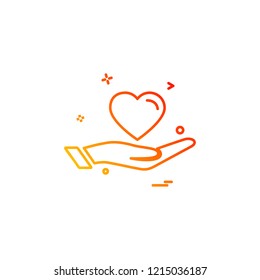 Hearts icon design vector 
