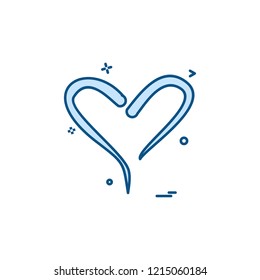 Hearts icon design vector
