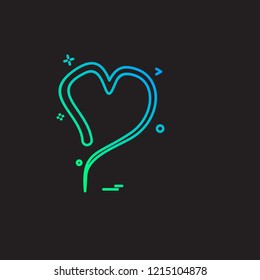 Hearts icon design vector