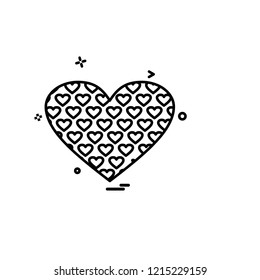Hearts icon design vector