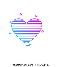 Hearts icon design vector