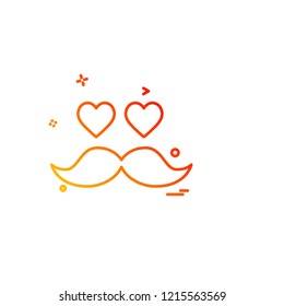 Hearts icon design vector