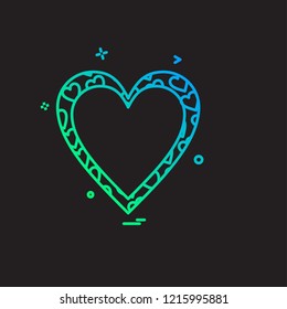 Hearts icon design vector
