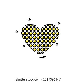 Hearts icon design vector