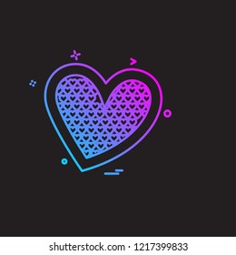 Hearts icon design vector