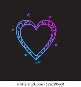 Hearts icon design vector