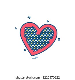 Hearts icon design vector