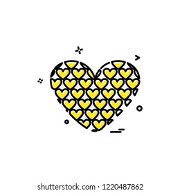 Hearts icon design vector