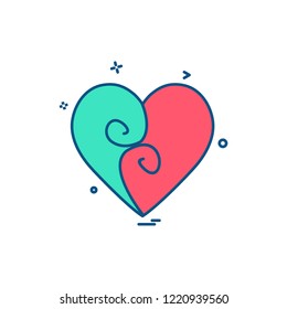 Hearts icon design vector