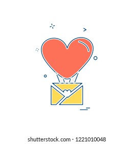 Hearts icon design vector