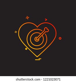 Hearts icon design vector 