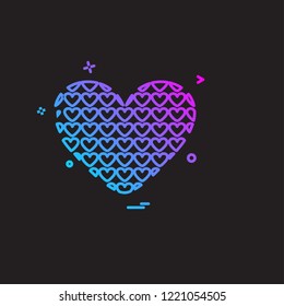 Hearts icon design vector