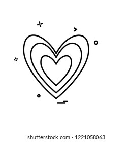 Hearts icon design vector
