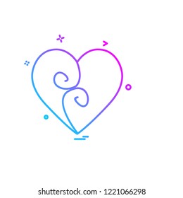 Hearts icon design vector