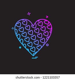 Hearts icon design vector