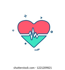 Hearts icon design vector 