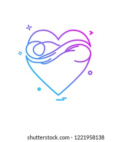 Hearts icon design vector