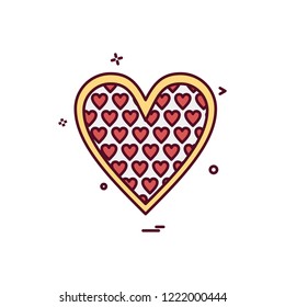 Hearts icon design vector