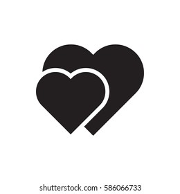 hearts icon illustration isolated vector sign symbol