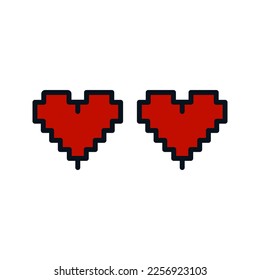 Hearts icon. love sign, for mobile concept and web design. vector illustration