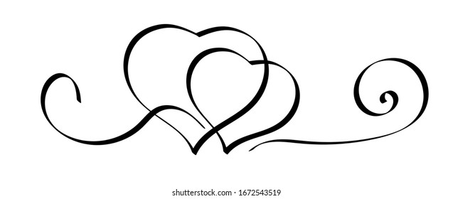 hearts icon on white background
