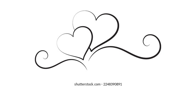 icono de corazones sobre fondo blanco