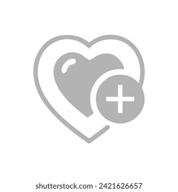 icono de corazones en fondo blanco, ilustración vectorial