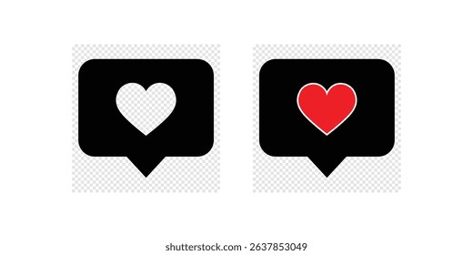 Hearts icon, romantic illustrations and design elements.