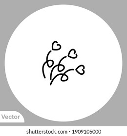 Hearts icon sign vector,Symbol, logo illustration for web and mobile