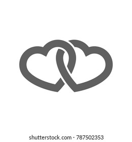 Hearts icon vector