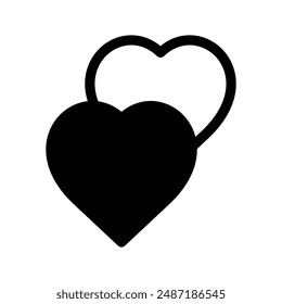 Hearts Icon Vector Symbol Design Illustration