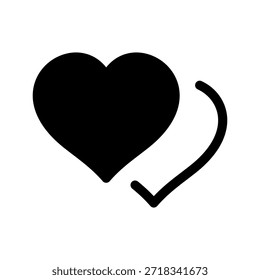 Icono de corazones Ilustración de diseño de símbolo de Vector
