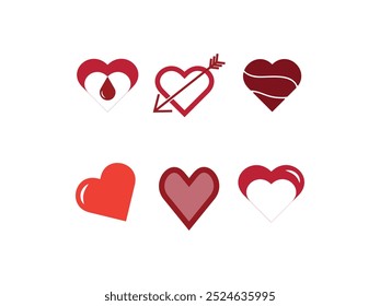 Hearts Icon Vectors Illustrations Free Download