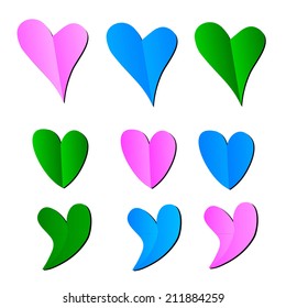 Hearts icons