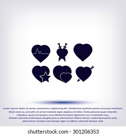 hearts icons 