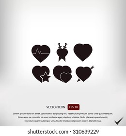 hearts icons 