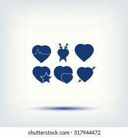 hearts icons 