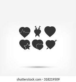 hearts icons 