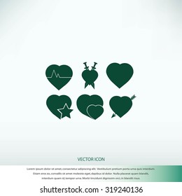 hearts icons 
