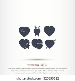 hearts icons 