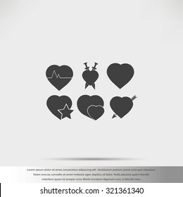 hearts icons 