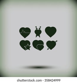 hearts icons 