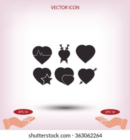 hearts icons 