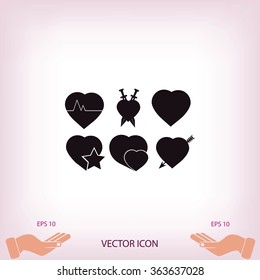 hearts icons 