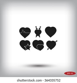 hearts icons 