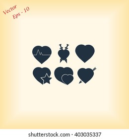 hearts icons 