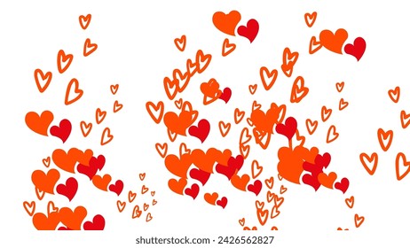 Hearts icons set very amazing Set of red vector hearts icons. Heart Symbols Big Set Isolated on White Background , Vector Illustration