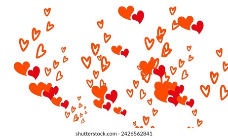 Hearts icons set very amazing Set of red vector hearts icons. Heart Symbols Big Set Isolated on White Background , Vector Illustration