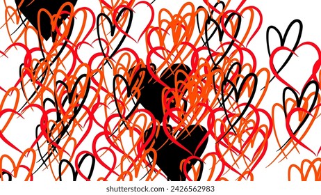 Hearts icons set very amazing Set of red vector hearts icons. Heart Symbols Big Set Isolated on White Background , Vector Illustration